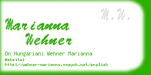 marianna wehner business card